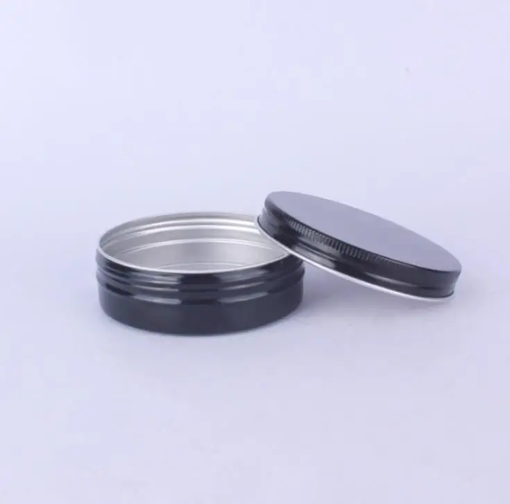 100g Red Black Empty Aluminum Can Container Metal Storage Tin Jars With Inner Liners For Cotton Coil And Candle SN3621