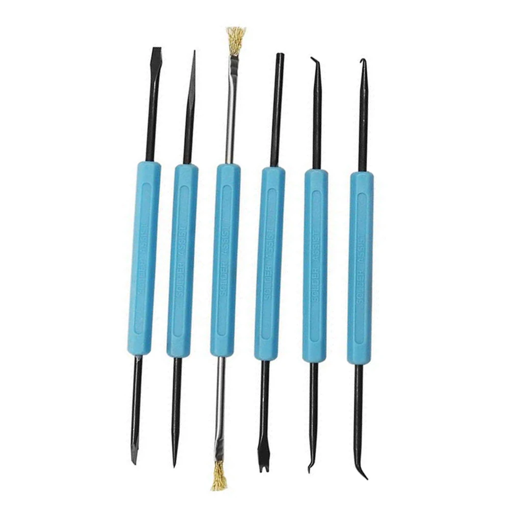 

6 шт., стальной припой, набор инструментов для ремонта печатных плат BGA, термопрецизионные электронные компоненты, сварочные, шлифовальные, чистящие ручные инструменты