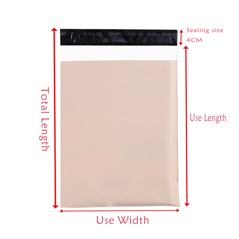 50Pcs/Lots Courier Bag Envelope Packaging Delivery Bag Storage Bags Self Adhesive Seal Pouch Mailing Bags Plastic Transport Bag