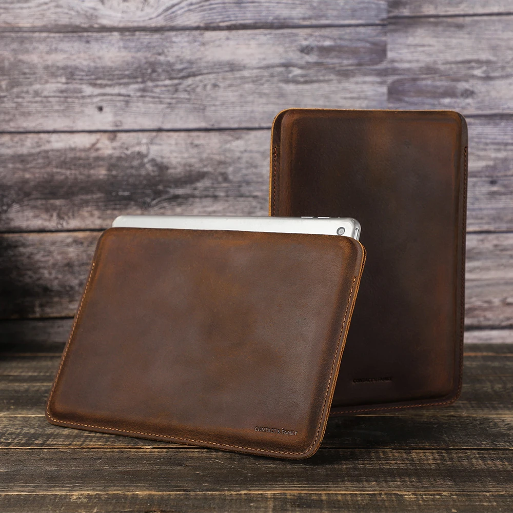 Contact's Family Cow Leather Sleeve Case for iPad Mini 6 8.3 inch 2021 Cover for iPad mini 5 4 3 2 1 iPad Mini 6th Generation