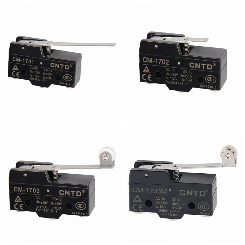 1Pcs CNTD CM series Horizontal Limit Switch CM-1701 CM-1702 CM-1703 CM-1703M Micro Switch