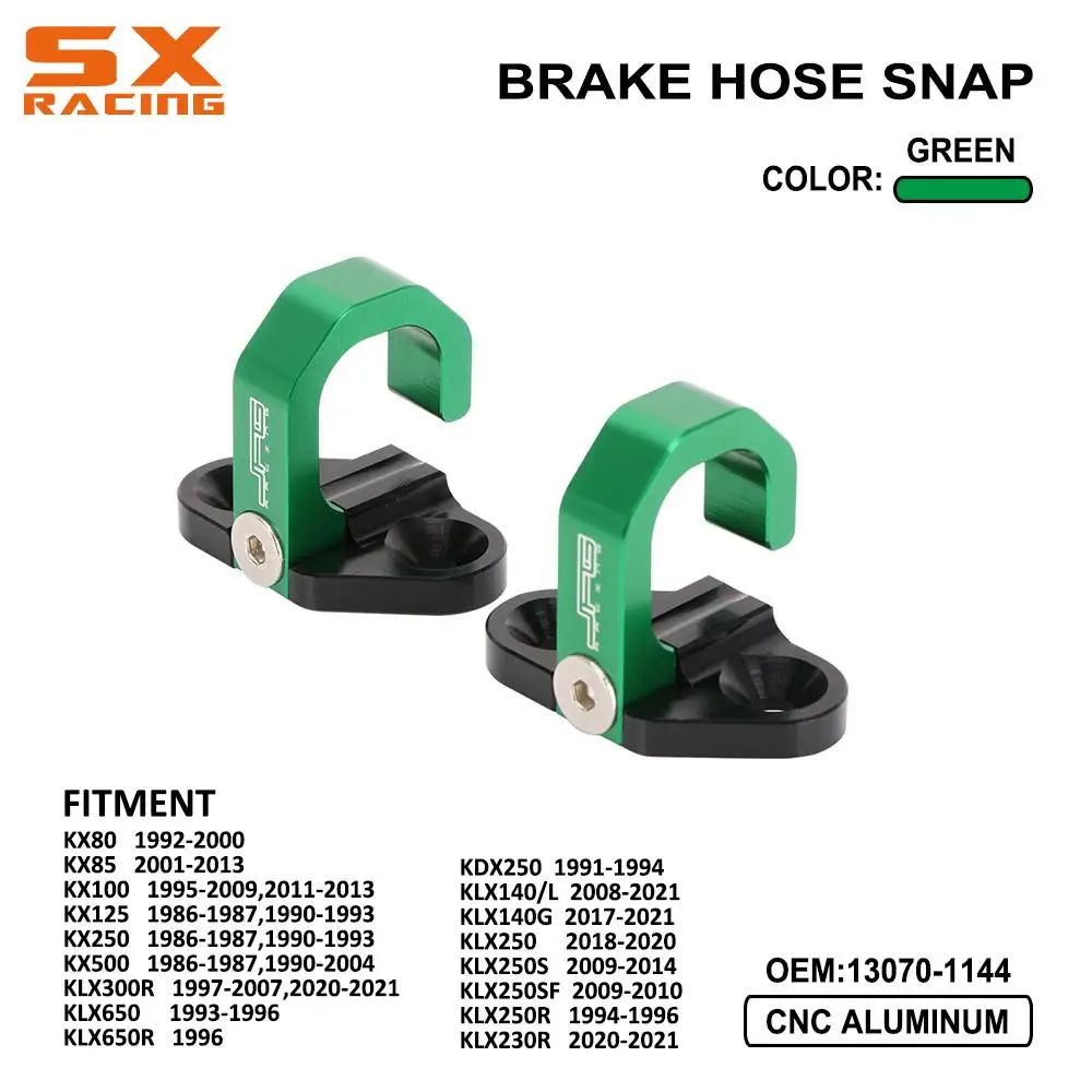 Rear Brake Hose Cable Clamp Holder Guide For Kawasaki KX 80 85 100 125 250 500 KLX 250 250S 250SF 250R 230R 300R 650R KDX 250