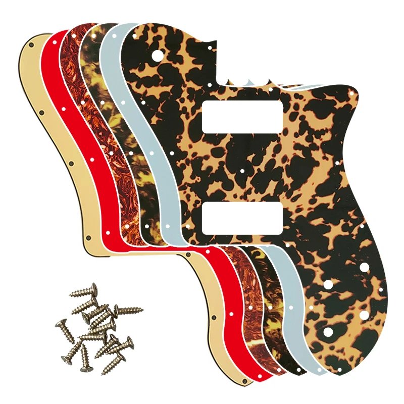 Fei Man - Custom Guitar Parts, Deluxe Reissue Guitar Pickguard, P90 Humbucker Replacement Flame Pattern, US FD 72 Tele