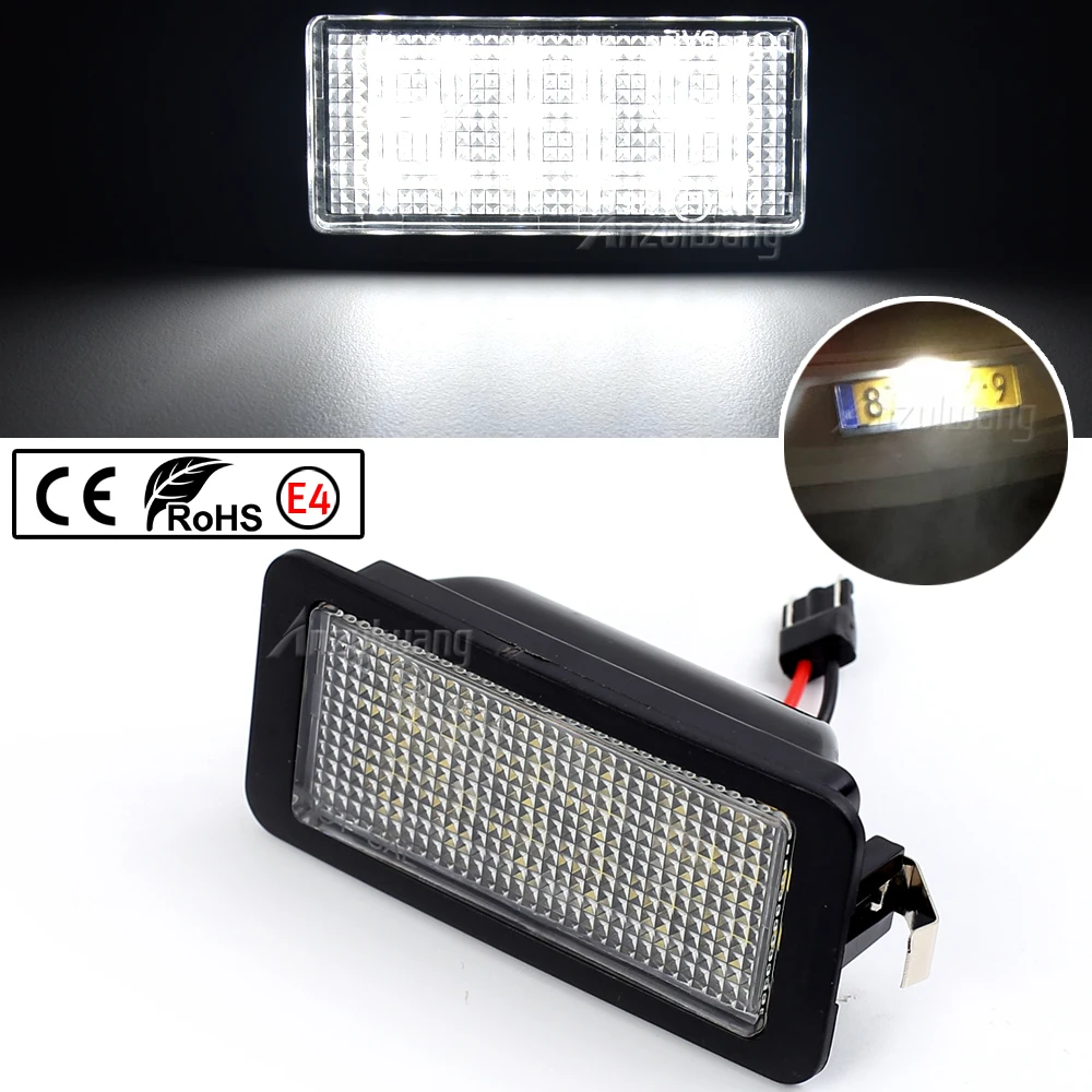 

LED License Plate Lights for VW up!/e-up! 12-17 Skoda Citigo/E-Citigo 12-21 Seat Mii/e-Mii 12-21 Canbus Error Free Rear Tag Lamp