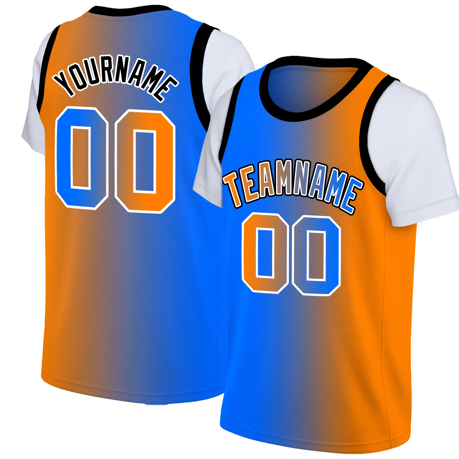 

Custom Basketball Jersey Full Sublimated Team Name/Numbers Hip Hop Short Sleeve Sportswear for Adults/Kids Outdoors Game/Party