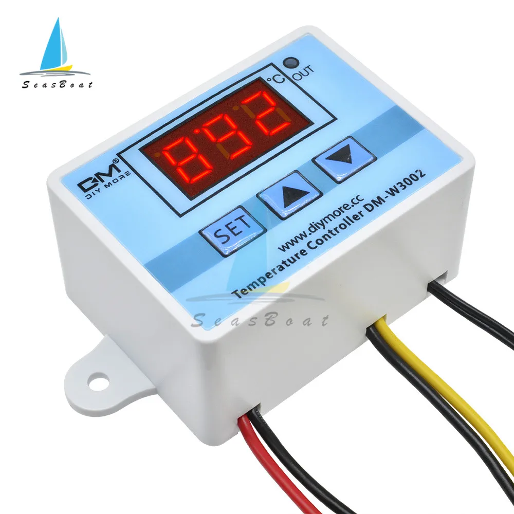 W3002 Digital Temperature Controller 10A Thermostat Switch Thermometer New Thermoregulator Cooling Heating 12V/24V/110V/220V