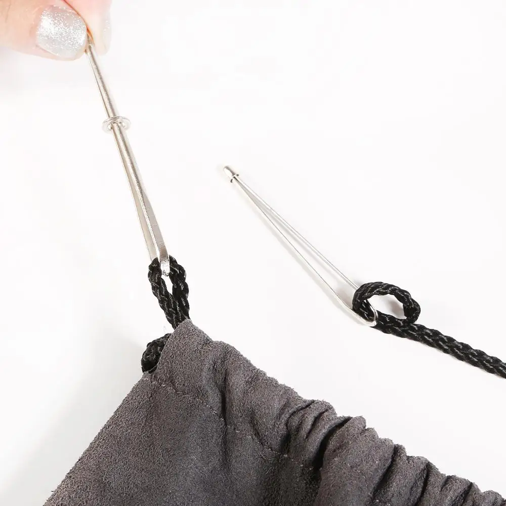 2Pcs/set Band Cited Clips Elastic Belt Wearing Rope Weaving Tool Threading Guide  Bag Wrap Rope Wearing Sewing Accessories