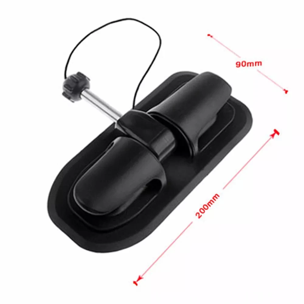 Black PVC Oar Lock Patch Anchor Holder Replacement for Rowing Inflatable Boat Kayak Raft Dinghy Tie off Patch Wheel Accessories