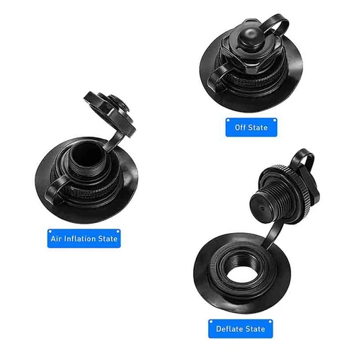 Imagen 2 del producto Válvula de aire Universal de repuesto para balsa inflable, reemplazo de 4 piezas para balsa inflable, Kayak, piscina, barco