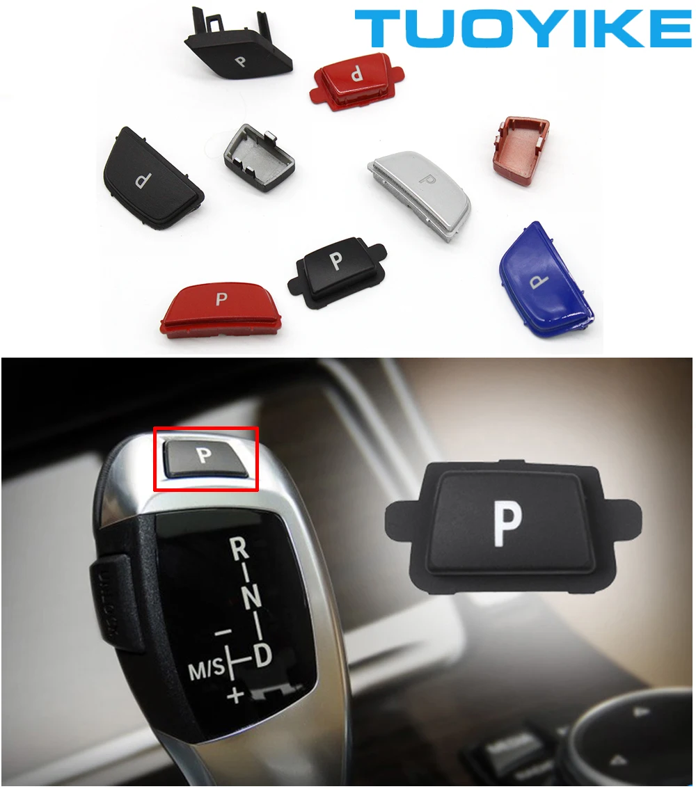 Car Gear Shift Lever Auto P Parking Button For BMW 3 5 7-Series X3 X4 X5 X6 E90 E60 E70 E71 F30 F35 F10 F01 F02 F25 F26 F15 F16