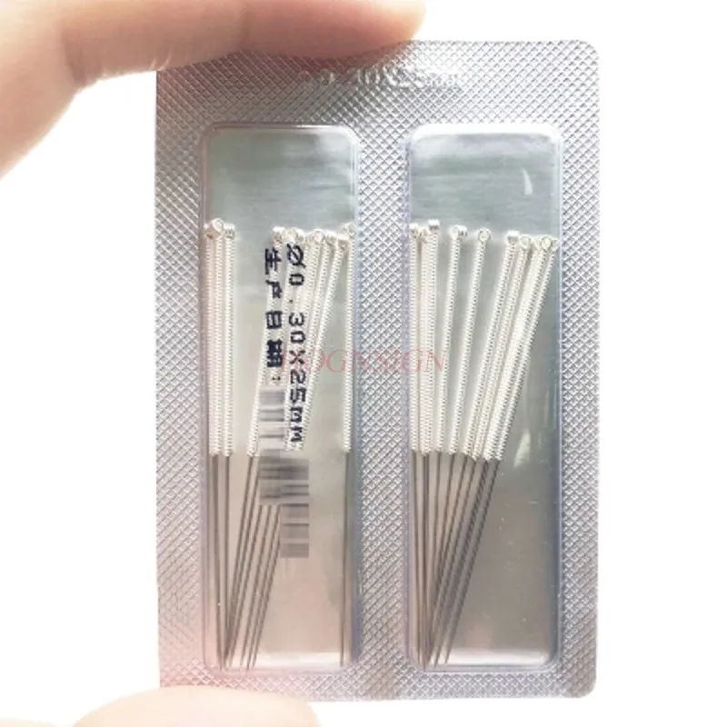 

200pcs needles for acupuncture Authentic Acupuncture Needle Acupunctures Silver Non-disposable Meridian Cone Moxibustion