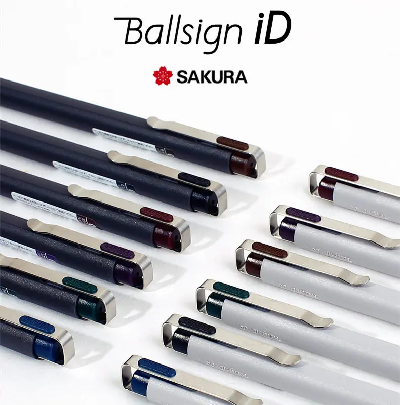 New Arrival 1pc Japan SAKURA Ballsign Color Gel Pen Limited Retro Color Ink Hexagonal Positive Pen Holder 0.4 0.5mm 6 Colors