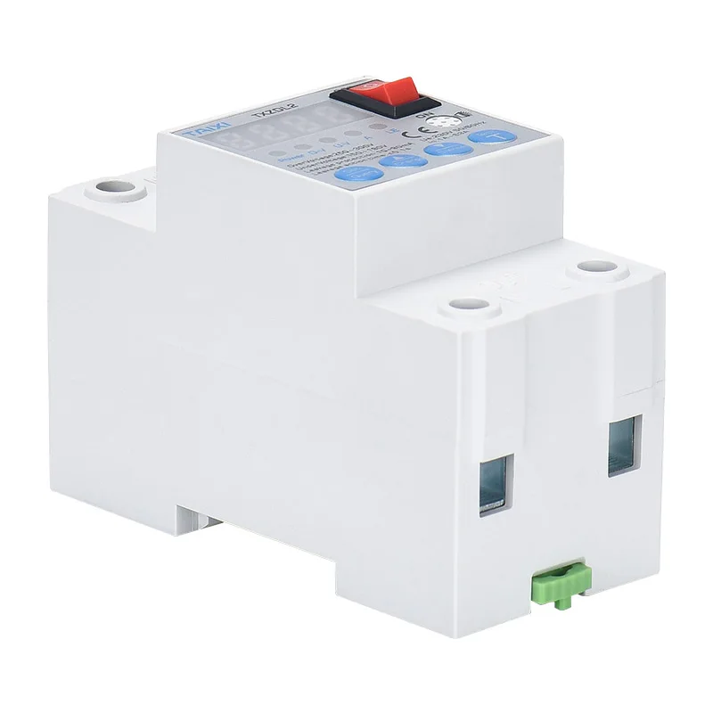 adjustable Self-recovery over voltage and under voltage protector 60A 40A RCBO Lightning Surge Power Leakage protector