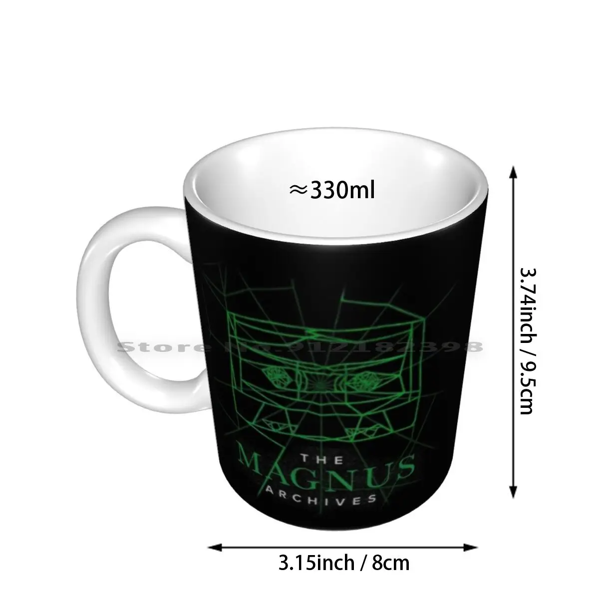 [ Transparent ] The Magnus Archives Logo ( Season 5 ) Ceramic Mugs Coffee Cups Milk Tea Mug Horror Horror Fiction Horror