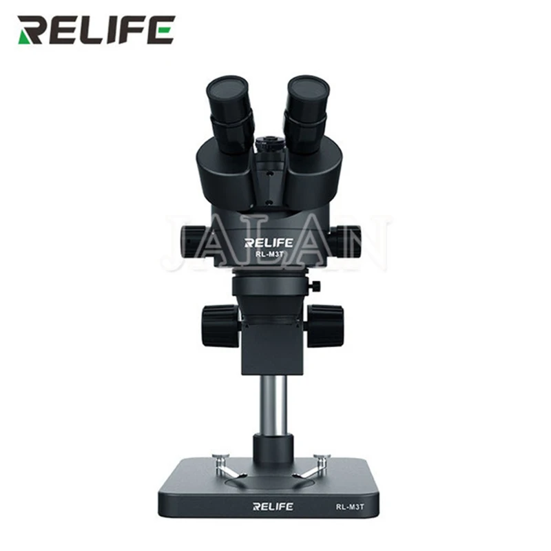 

RELIFE RL-M3T-B1 Trinocular Microscope 0.7-4.5X Continuous Zoom For Mobile Phone PCB Repair Electronic Device