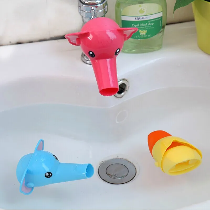 Cute Cartoon Faucet Extender for Kids Hand Washing In Bathroom Sink Accessories Kitchen Tap Convenient for Baby Washing Helper