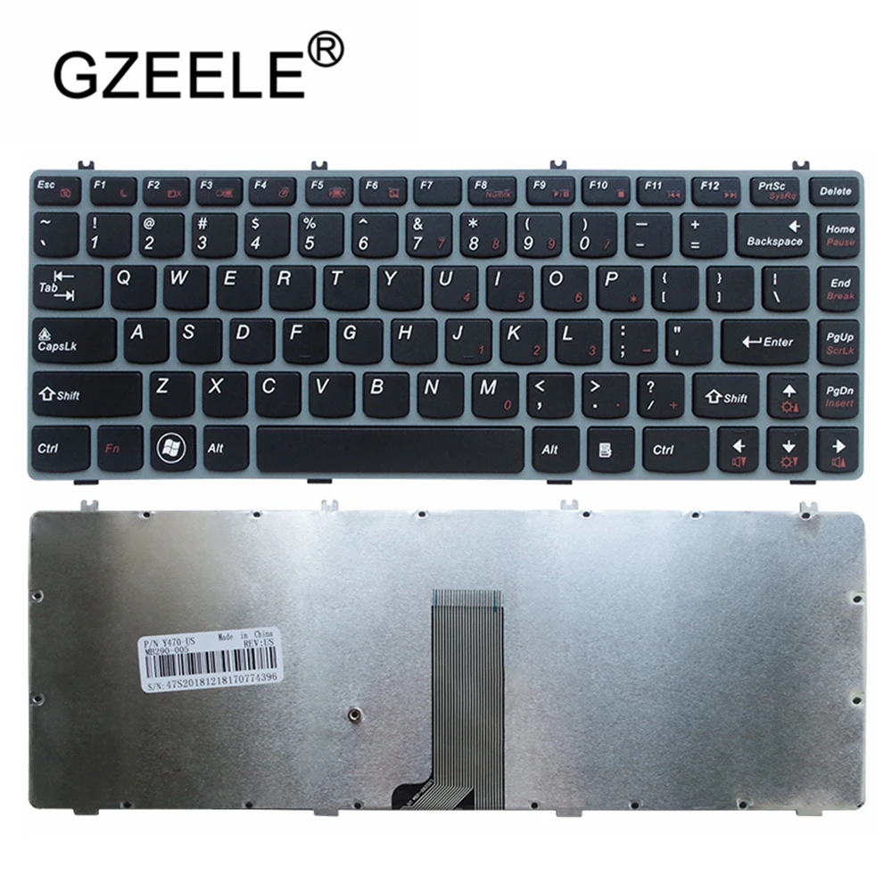 

US Black New English Laptop Keyboard For Lenovo Y470 Y470N Y470P Y471 Y471A