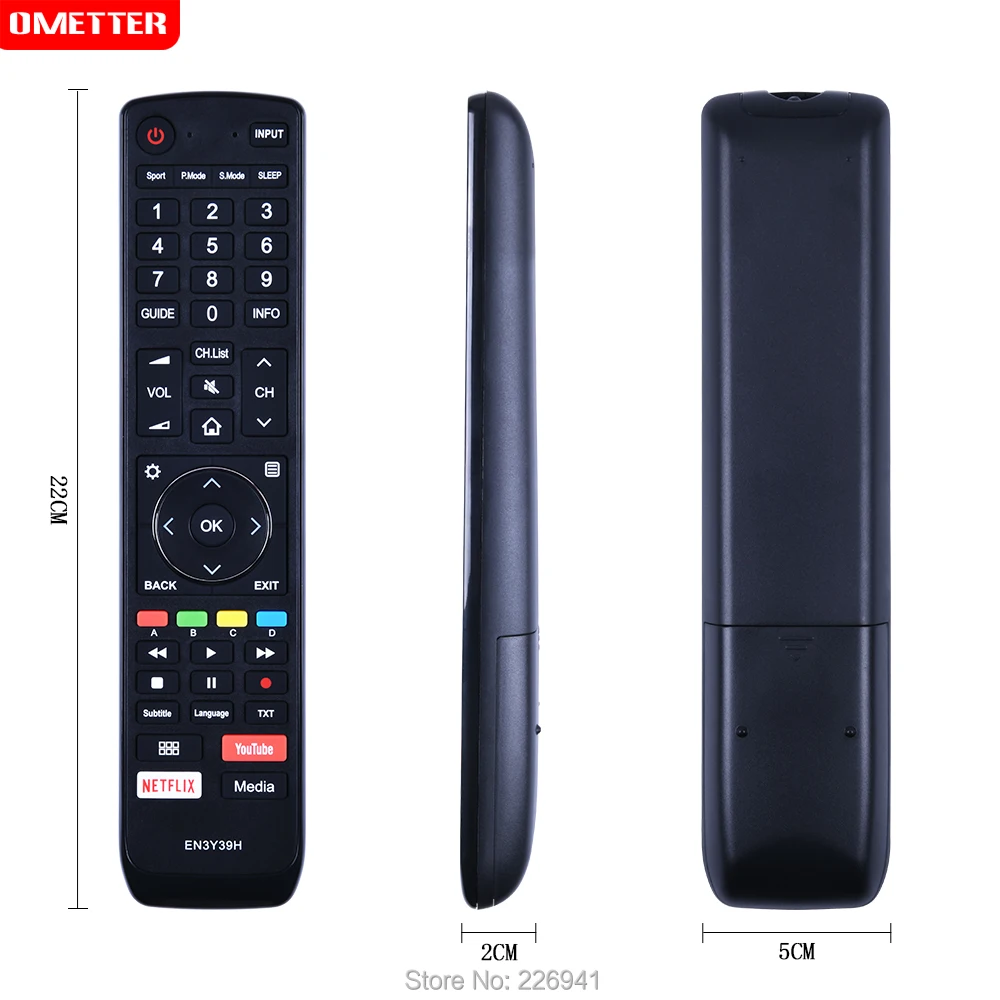 EN3Y39H use for Hisense TV remote control for H50U7A H55U7A H65U7A H43A6500 H50A6500 H55A6500 H65A6500 LCD TV