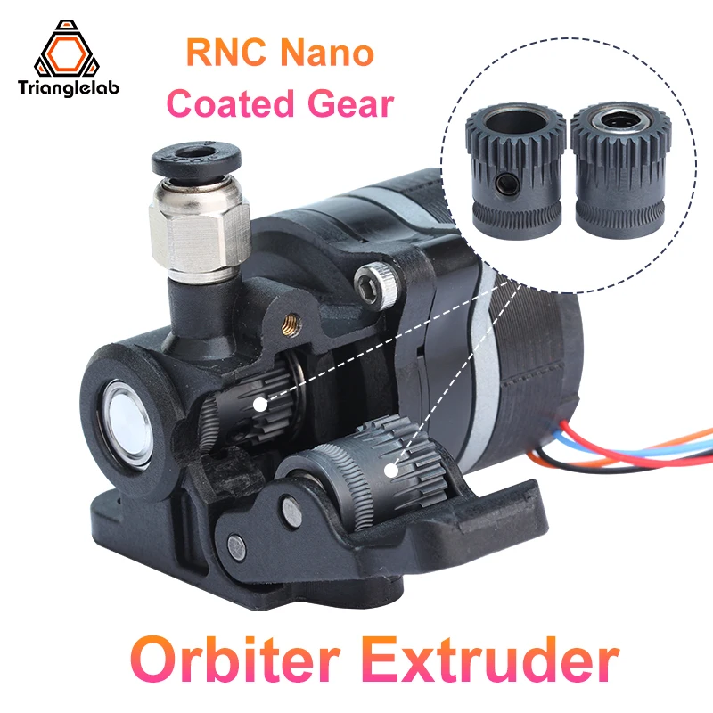 Trianglelab RNC Nano Coated  Gear Orbiter Extruder V1.5.1 Full Version With MOTOR for  Compatibility DDE-O PLA PEI TPU ABS