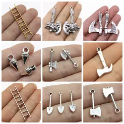 Wholesale Jewelry Lots Axe Etc Charms Jewelry Accessories Jewelry Crafts Materials Fashion Hot Sale Crats Accessories 12 Pieces