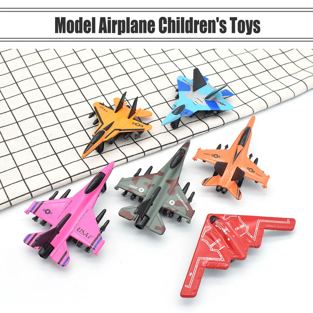 Combat Aircraft Air Force Fighter Military Airplane with Pullback Mechanism Bombing Plane for Boys and Girls Birthday Party