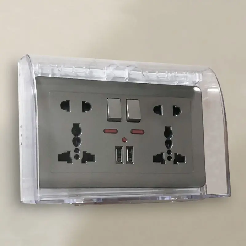 146 Type Switch Socket Protective Box Waterproof Dust Cover for Household Wall Socket Rectangular Switch Holder