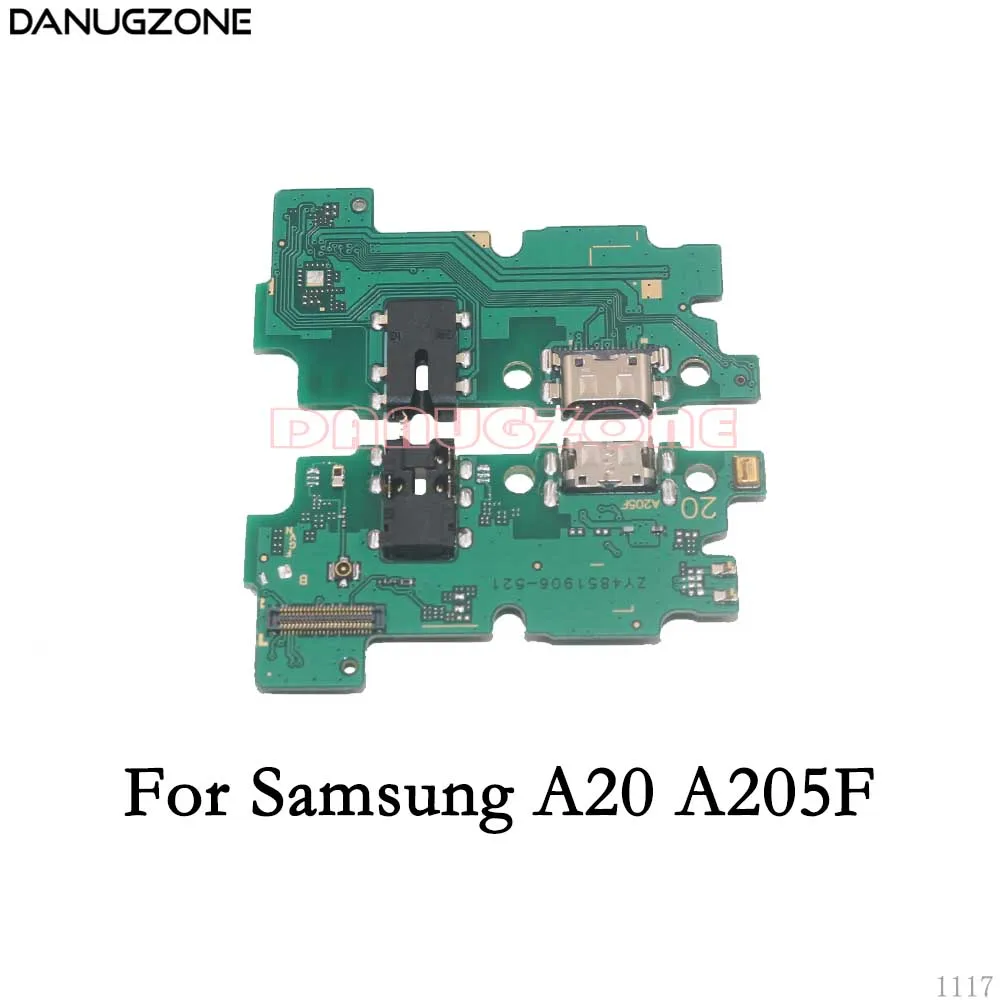 USB Charging Dock Port Socket Jack Plug Connector Charge Board Flex Cable For Samsung Galaxy A20 A205F A20S A207F SM-205F/207F