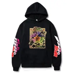 Hoodies Printed Anime JOJO's Bizarre Adventure Hooded  Men Women Fashion Pullover Sweatshirt Harajuku Unisex Oversized Hoodie