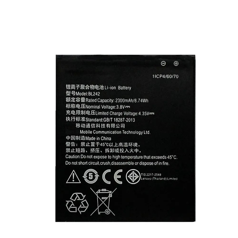 New High Quality BL242 Battery For Lenovo A6000 A3860 A3580 A3900 K30-T K30-W A6010 Plus Cell Phone