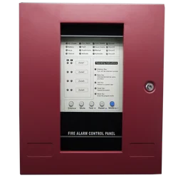 NEW Red Conventional Fire Alarm Control System Control Panel 4 zones controller FACP