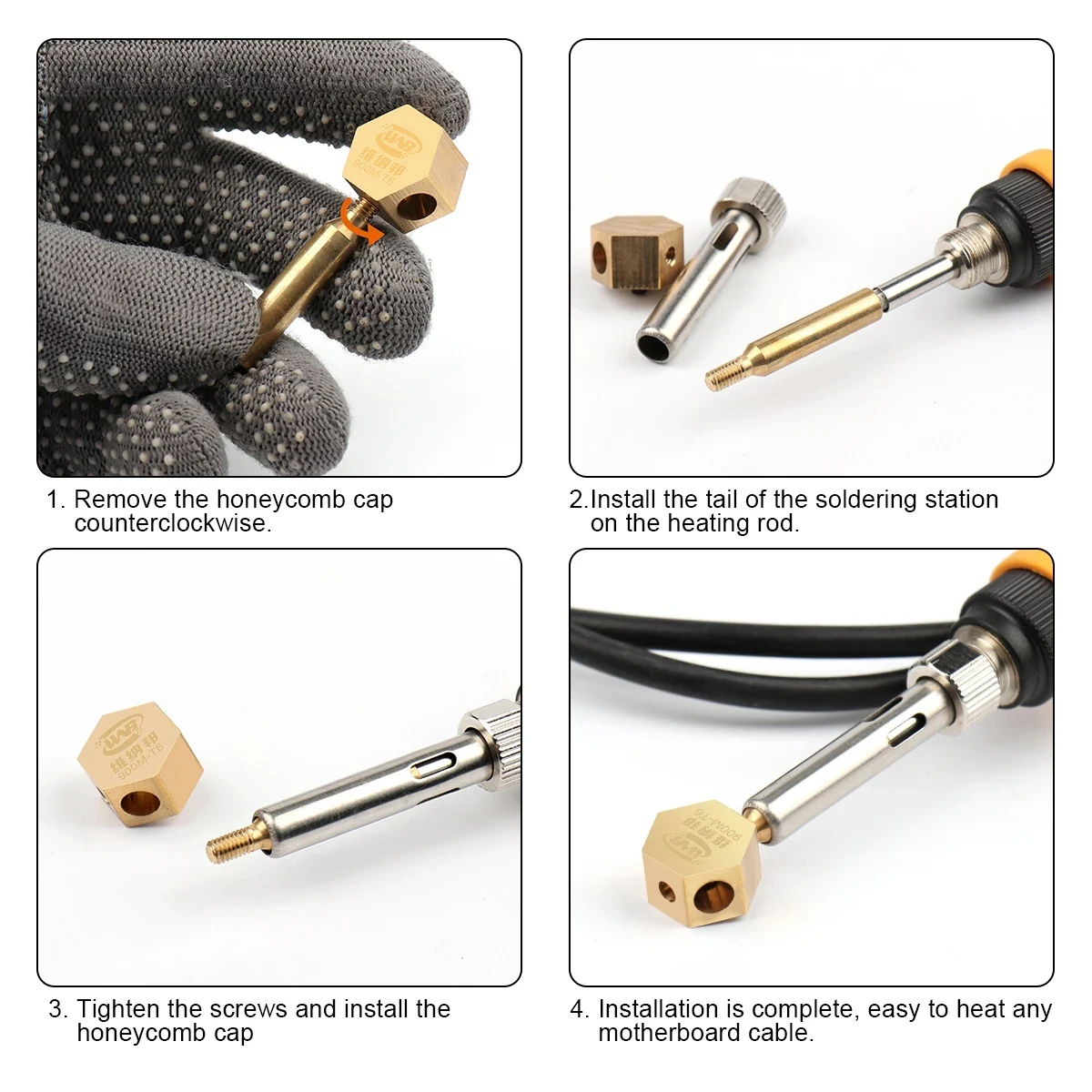 ทองแดงบริสุทธิ์ Soldering Iron โทรศัพท์มือถือหน้าจอชิปเครื่องมือเชื่อมสำหรับ936/JBC-210 /245/T12 soldering Station