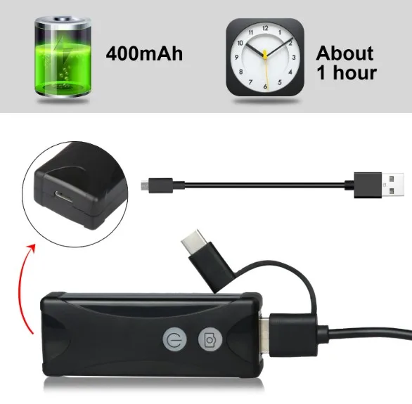 3.9mm 720P  Wireless HD WIFI Endoscope for android&ISO Inspection Borescope Camera 3in1 usb Otoscope