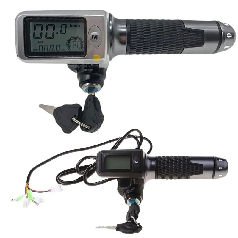 

36V/48V/60V E-Bike Thumb Throttle with LCD Battery Voltage Display for Electric Bicycle Skateboard Scooter