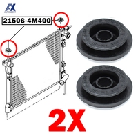 2x For Nissan Ad Van Nv150 Wingroad y11 y12 Almera Elgrand e52 Bluebird Sylphy g10 g11 Upper Radiator Mount Rubber Bushing