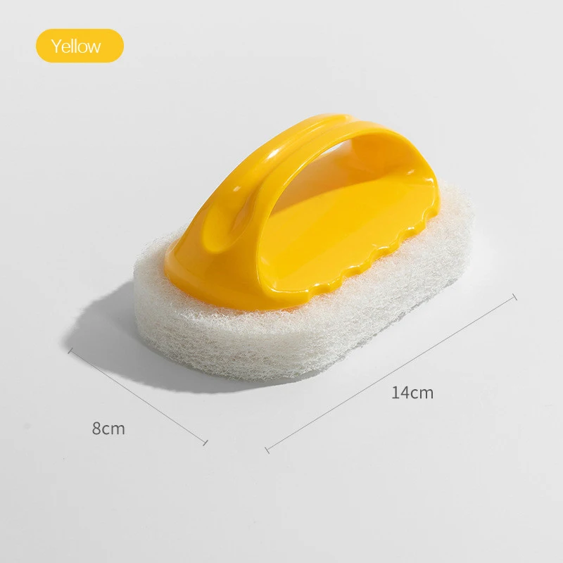 Kitchen Cleaning Brush With Handle Household Decontaminating Sponge Mutifuctional Dishwashing Bathtub Tile Floor Cleaning Tools