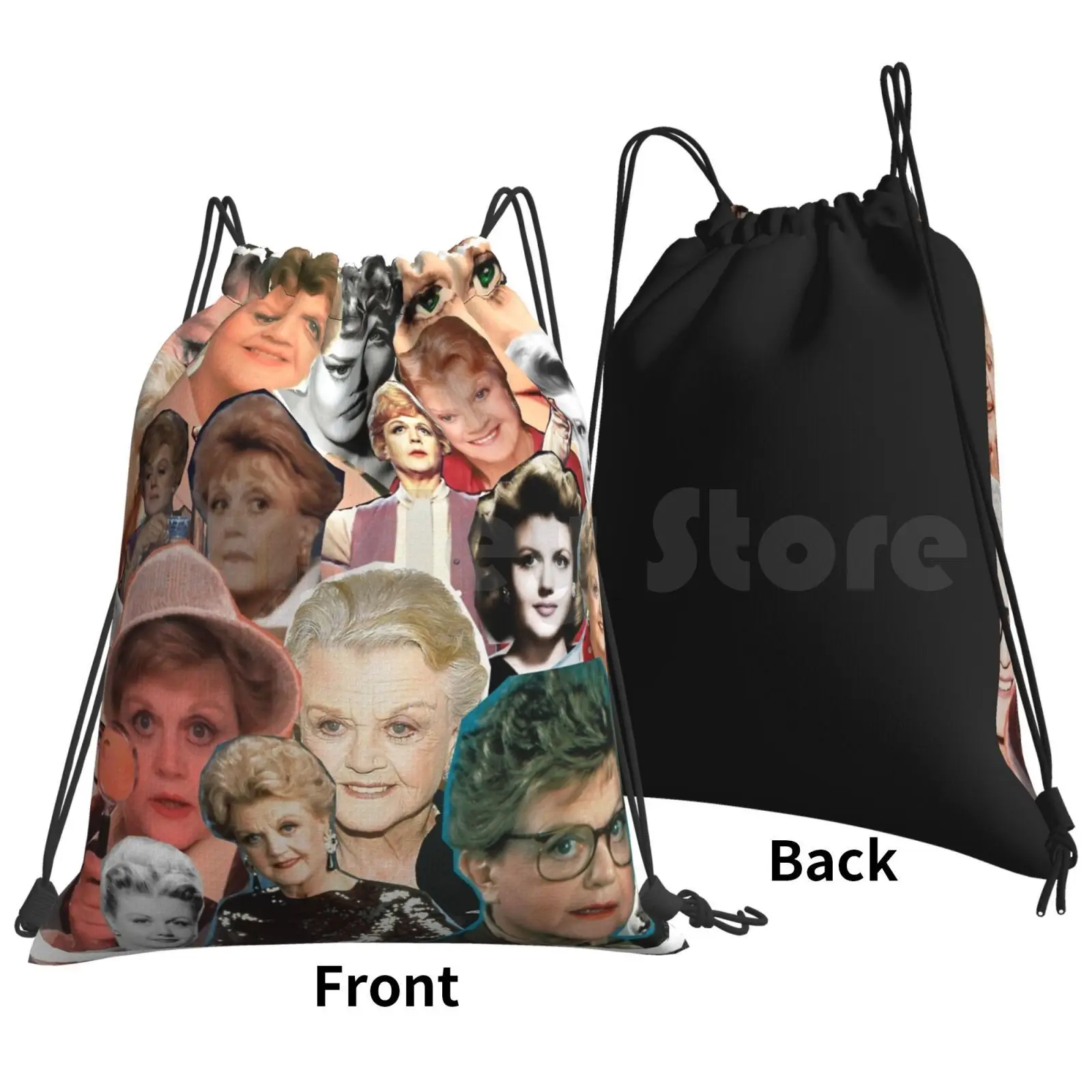 Dial M For Murder She Wrote Backpack Drawstring Bags Gym Bag Waterproof Angela Lansbury Christmas Funny Rhys Nicholson