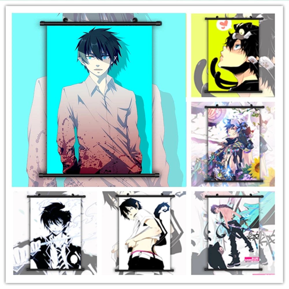 Canvas Painting Anime Posters Blue Exorcist Okumura Rin Anime Manga HD Print Wall Art Picture Decoration Home Decor