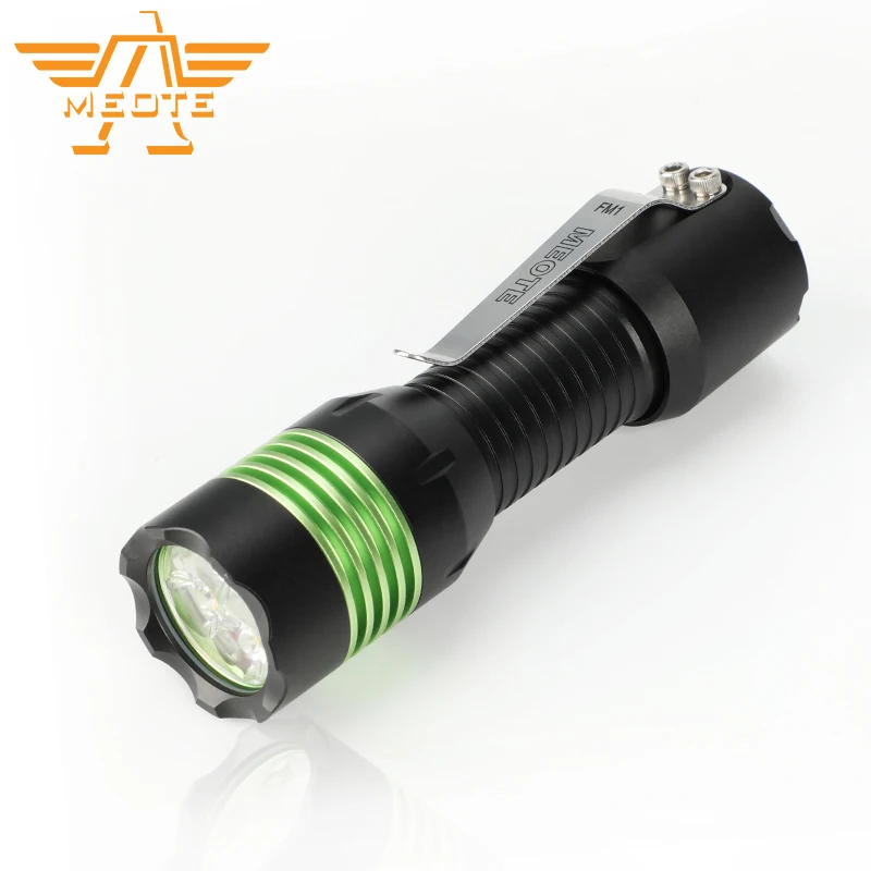 MEOTE FM1A 4*Luminus SST20 4500lm 188m BLF NarsilM 18650 Powerful LED Flashlight Lanterna For Self Defense Camping EDC