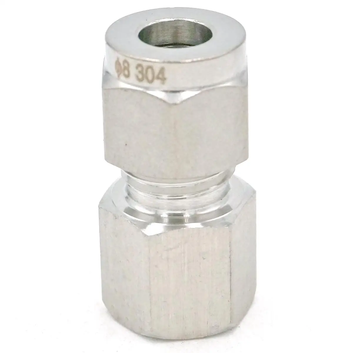 

M14x1.5mm Metric Female to 8mm OD Tube 304 Stainless Steel Pipe Compression Fitting Union Connector