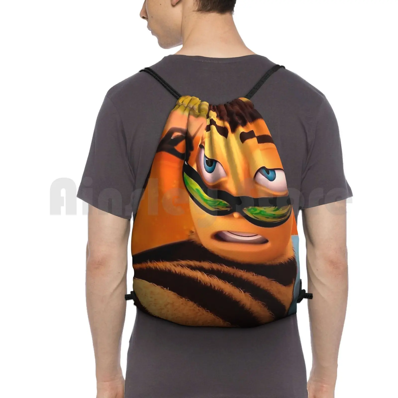 Barry Benson Bee Movie Meme Backpack Drawstring Bags Gym Bag Waterproof Barry Benson Barry B Benson Barry Bee Benson Bee