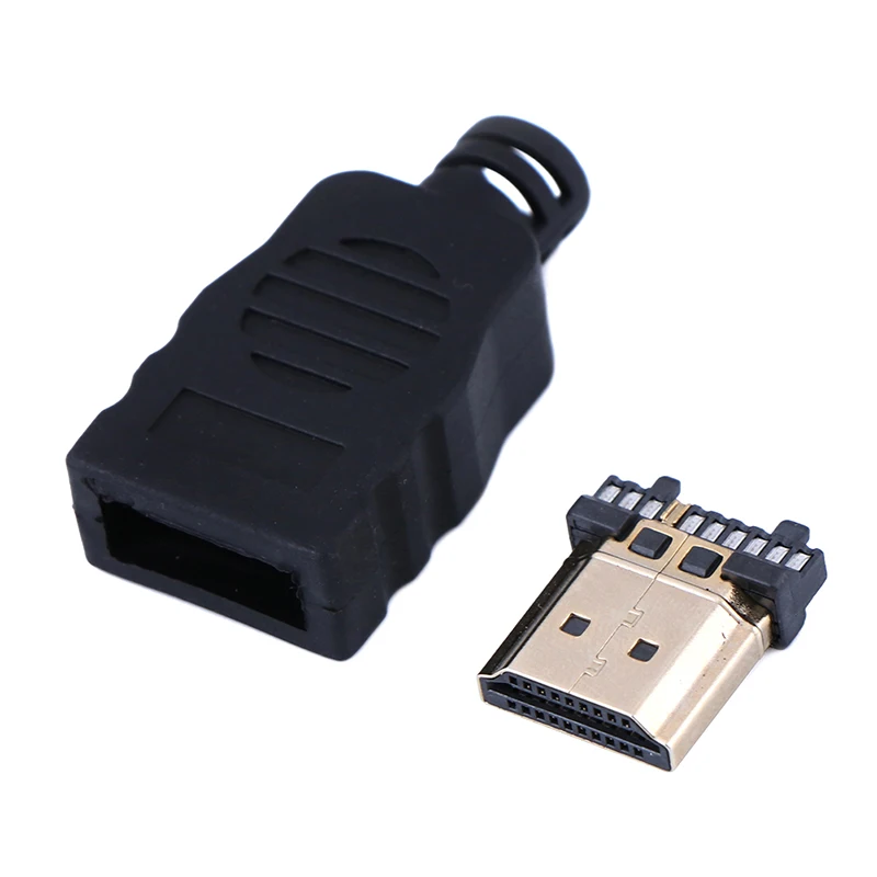 1Pc HDMI Male Connector Transfer Terminals With Box High Quality