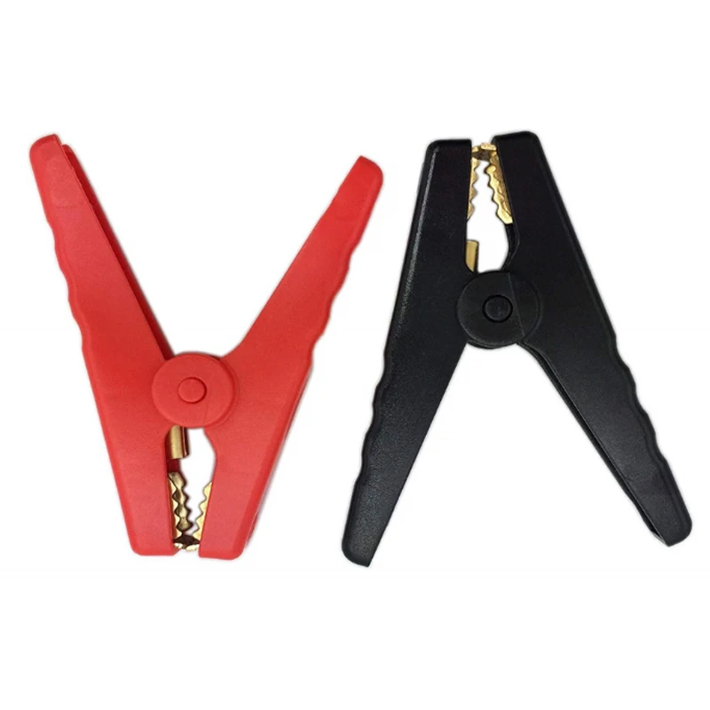 2pcs 150A Red  Black Crocodile Brass Car Alligator Clips  Battery Insulated Clips Clamp 98mm Long for Battery Chargers testing