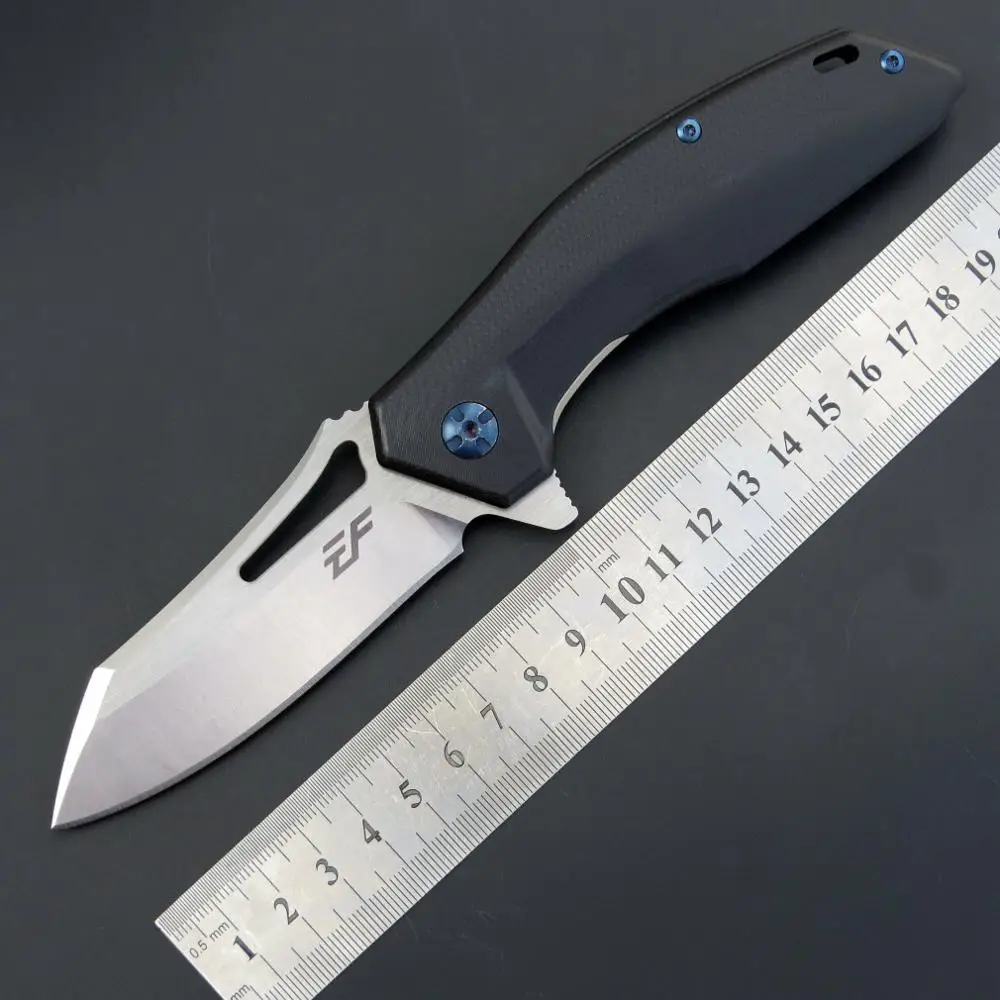 

Eafengrow EF911 folding knife D2 Blade + G10 Handle knife Survival Camping Hunting Pocket Knife EDC outdoor tool knives