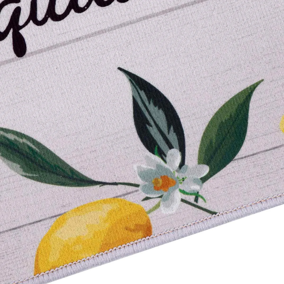 2pcs Kitchen Mat Lemon Floor Mats Non Slip Kitchen Rugs Living Room Bathroom Rug Carpet for Indoor Outdoor Rugs Door Decorative