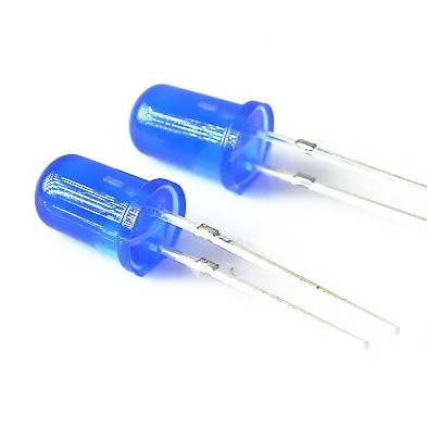 

Free shipping 1000PCS/Lot 5MM Blue LED Diode Round Diffused Blue Color Light Lamp F5 DIP Highlight New Wholesale Electronic