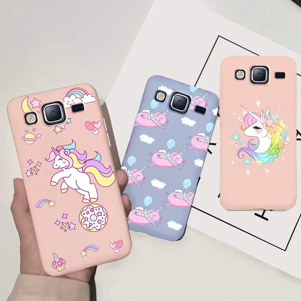 Cartoon Unicorn Cover For Samsung Galaxy J2 Prime J3 J5 J7 J7Core 2016 2017 J4 J6 J8 J2 2018 J4+ J6+ Canday Silicone soft Case