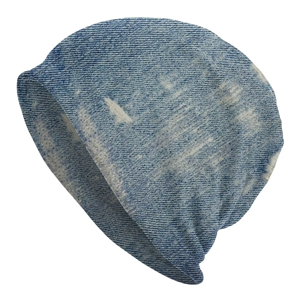 Denim Jeans Bonnet Hats Knitting Hats Outdoor Skullies Beanies Hats Unisex Summer Warm Head Wrap Cap
