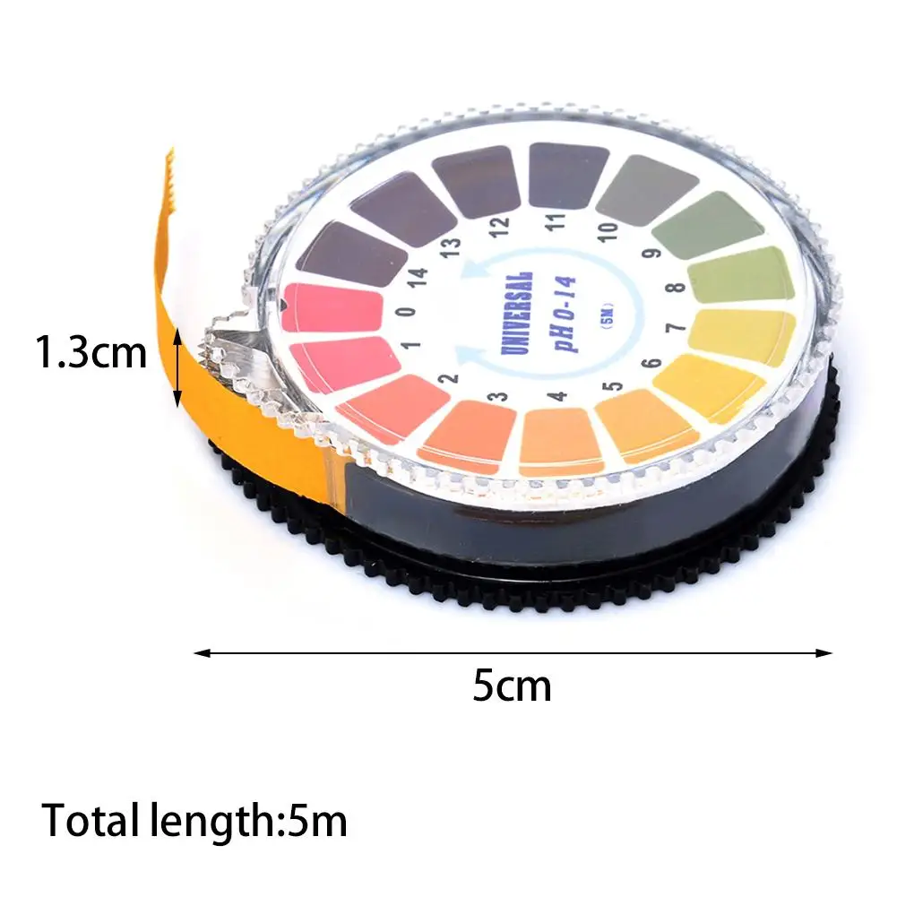 PH Teststreifen Alkaline Säure Anzeige Meter Test Papier Rolle 0-14 PH-Meter Für Wasser Urin Speichel Boden lackmus Genaue Messung