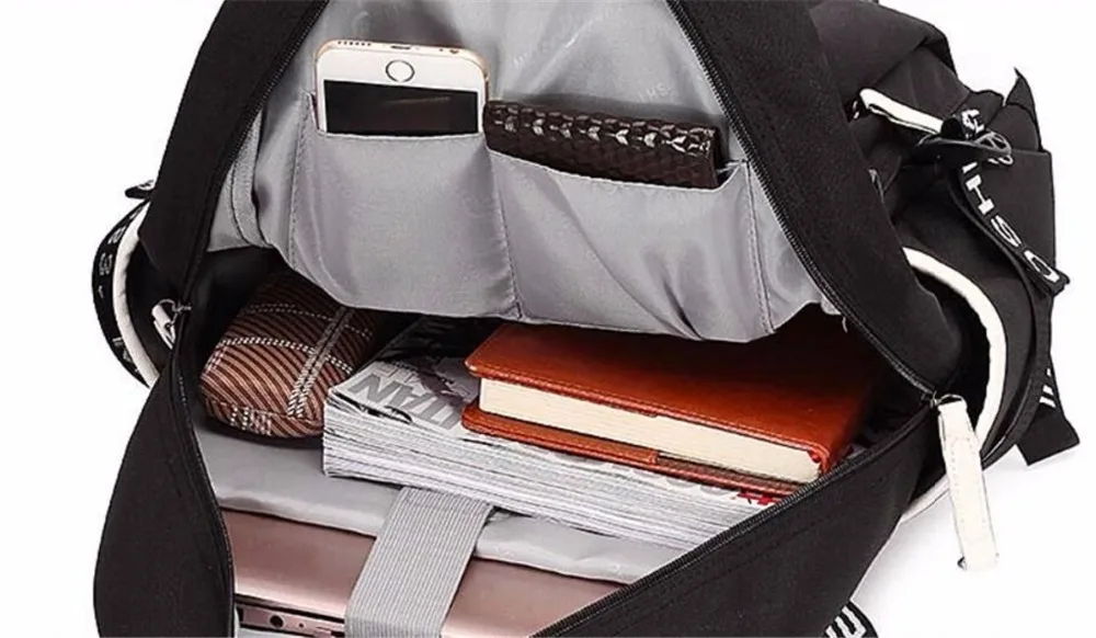 anime Cartoon backpack Custom Made Backpack student bookBag women men shoulder Rucksack Send pictures Custom backpack 4 style