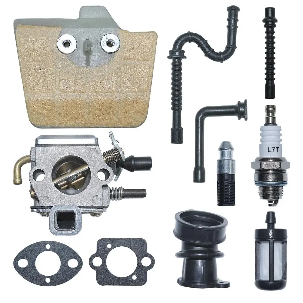 Carburetor Carb Air Fuel Filter Line Kit For Stihl 034 036 MS340 MS350 MS360 Chainsaw Replace 1125 120 0651, Zama C3A-S31A